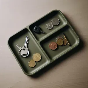 Modern Key & Coin Tray "Army Boy II" – Catch-All Organizer