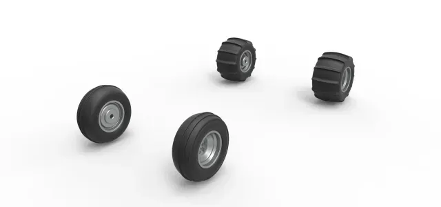 Wheel Set for Water Pumper Sand Buggy Version 2 Scale 1:25 — Фото 2 из 9