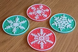 Snowflakes Coaster mug cup dish