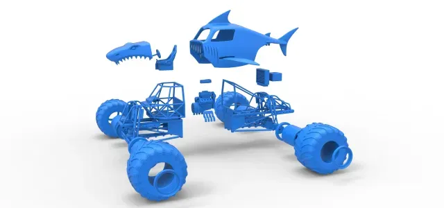 Shark Monster Truck Scale 1:25 — Фото 8 из 9