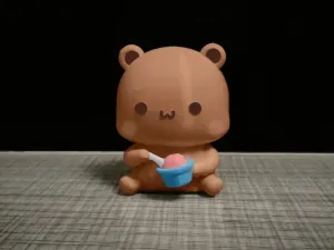 Couple Bear-eat_ice cream_bubu