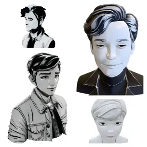 Contemporary Character Bust Collection