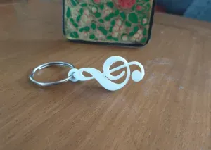 Treble Clef Musical Keyring