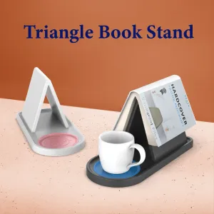 Triangle Book Holder, Tablet; Kindle; Cup Holder