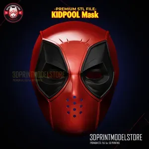 Kidpool Deadpool Mask - Marvel Comic Cosplay - Premium STL