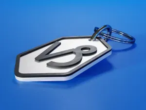 Capricorn Zodiac Keychain pendant dual color