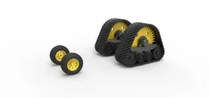 Wheel set of Pro Stock Pulling Tractor Version 2 Scale 1:25