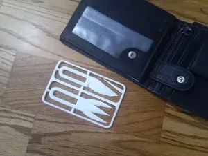 Kit Card Knife Fork Toothpick