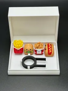 Cute fast foods Keycaps - Mechanical Keyboard