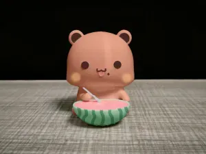 Couple Bear-Sit_watermelon_bubu