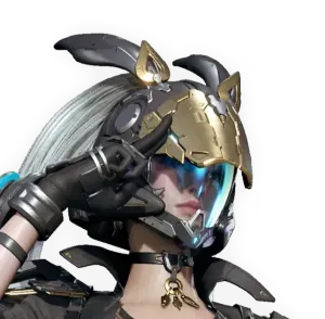 Cyberpunk Bunny Robot Android Moto Type Helmet