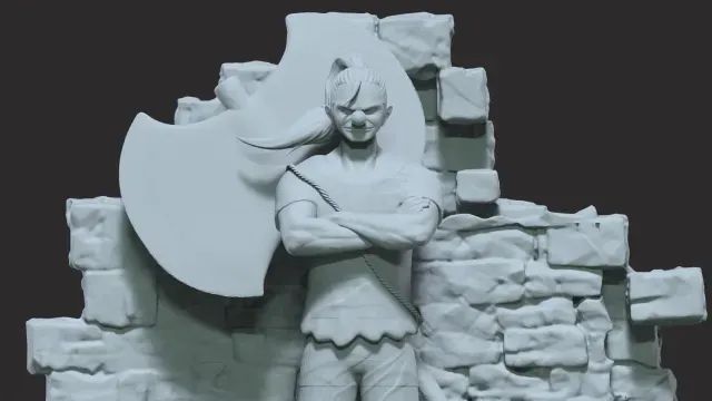 BUGGY fanart - IMPEL DOWN - ONE PIECE - 3D PRINT — Image 2 of 9