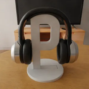 headphone holder stand letter P