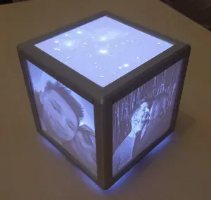 Lithophane lamp with your own photos