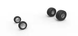 Wheel set of 2wd Pulling truck Scale 1:25