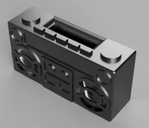 Retro Old School Boombox Smartphone Amplifier