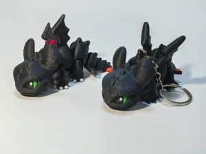 How to Train Your Dragon Toothless Night Fury Keychain