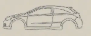 Opel Astra H OPC 3D Silhouette