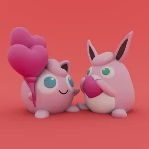 Valentine's Special - Jigglypuff & Wigglytuff