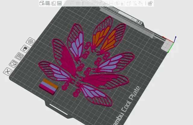 Aurora Winged Moth (stl/3mf files) — Image 6 of 9