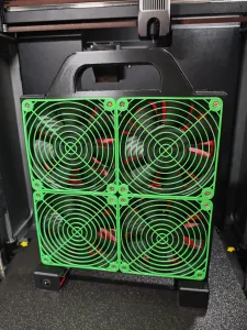 Ventilator aus vier 12V PC-Lüftern