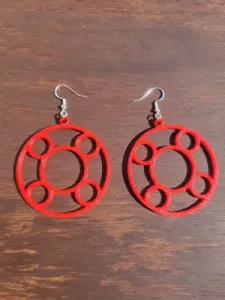Earrings - 086 - Easy Print - Free