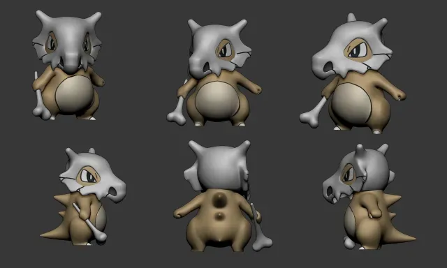 Pokemon - Cubone, Marowak and Alolan Marowak — Фото 2 из 9