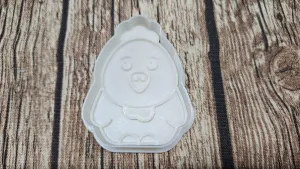 cookie cutter chicken - cutter and stamp