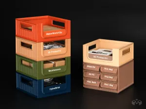 Stackable Storage Box Workstation System