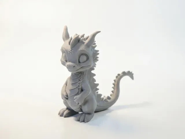 Cute Dragon Figurine Animal 3D Printable — Фото 4 из 5