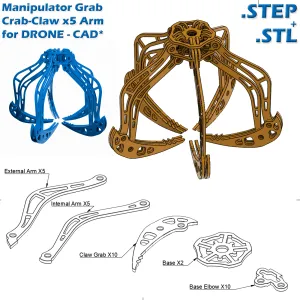 Manipulator Grab Crab-Claw Arm for Drone Mavic - X5 ARM