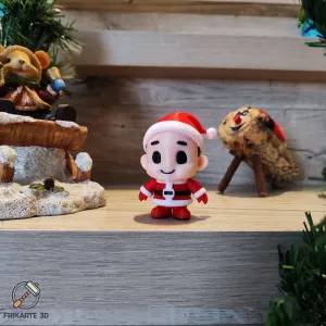 Santa Claus Kid - Multicolor 3D Printable Figure & Ornament