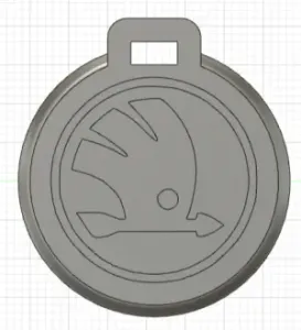Pendentif porte clé Skoda 2 / Skoda Key ring 2 ornement