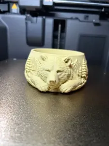 Sleeping Bear Candy Bowl-3D Print Model