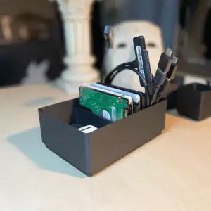Compact Desk Organizer for SSDs and Accessories