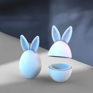3D Easter Bunny Box & Decor, Easter Egg Gifts, Rabbit Ears
