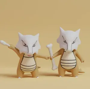 Pokemon - Marowak with 2 poses