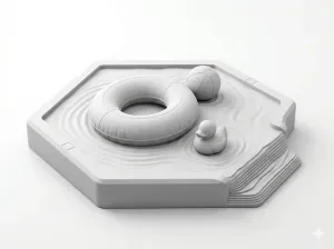 Summer Float Poolside Sculpture