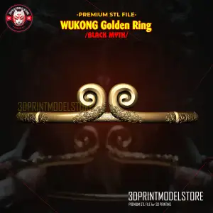 Black Myth Wukong Golden Ring - Sun Wukong Ring Cosplay Prop