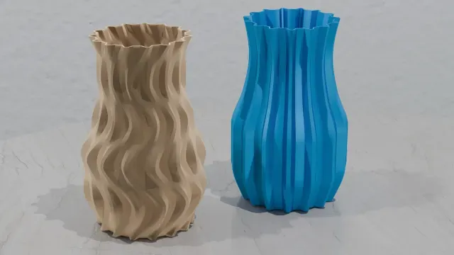 Wave vase / Straight vase