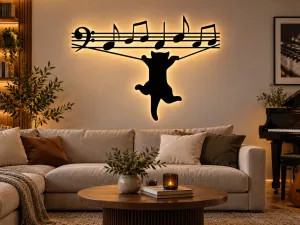 WallArt Cat Music