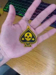 SPADES - POKER CARDS KEYCHAIN