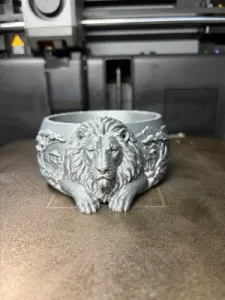 Majestic Lion Candy Bowl-Elegant Lion Snack Bowl