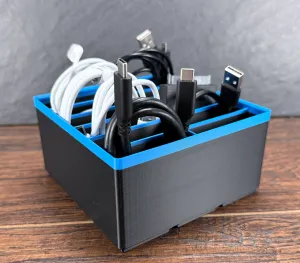 Gridfinity USB Cable Holder 3x3 - Drawer Organizer