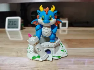 【Mugong Creations】Castle Little Dragon Mixed Colors Overlapping Colors Multi-Color Print i8