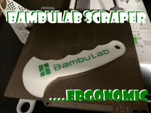 Bambulab ergonomic bed scraper
