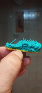 Dragon head for articulated toys