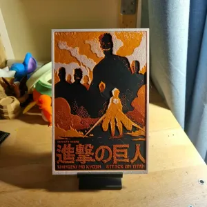 Attack On Titan All Titans vs Eren Jaeger (HueForge)
