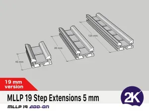 The Modular LED Light Profile, MLLP 19 5 mm extension add-on