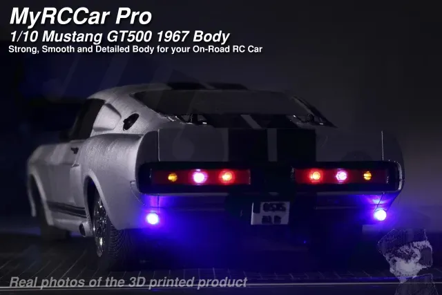 MyRCCar Mustang GT500 1967 1/10 On-Road RC Car Body — Фото 3 из 9
